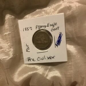 1857 Flying Eagle Cent - Pre Civil War Coin (Brown)